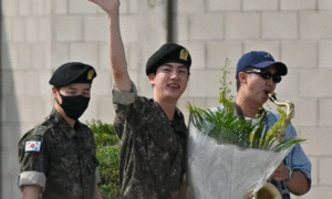 Jin de BTS finalizó servicio militar: celebró su salida con RM, Jimin, J-Hope, V y Jungkook / Foto: AFP