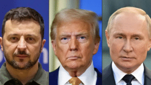 Volodímir Zelenski, Donald Trump y Vladímir PutinFotos: AFPFuente Agencia EFE