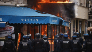 Protestas en Francia Foto: AFP