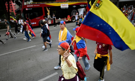 Foto AFP Marcha en Venezuela