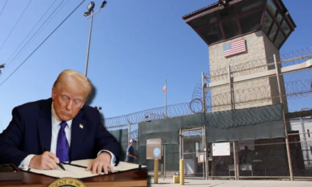 Trump afirma que usará cárcel de Guantánamo para detener a migrantes Foto: AFP