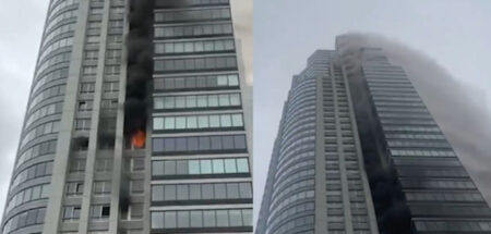 Devastador incendio en torre de 50 pisos en Buenos Aires