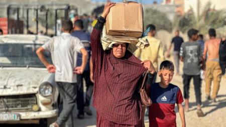 Ayudas en Gaza Foto: AFP