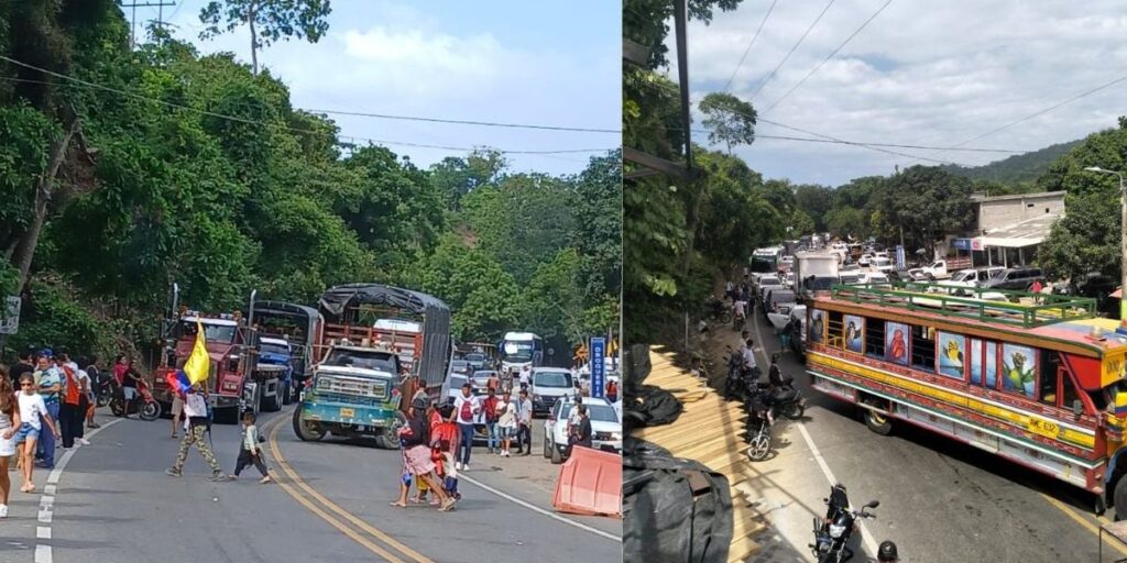 Campesinos de la Sierra Nevada cierran la vía de acceso al Parque Tayrona