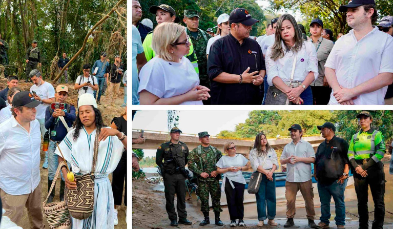 Gobierno inició instalación de puente militar para recuperar movilidad entre Magdalena y La Guajira